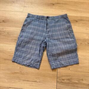Banana Republic Emerson Shorts Blue Plaid Men's 31